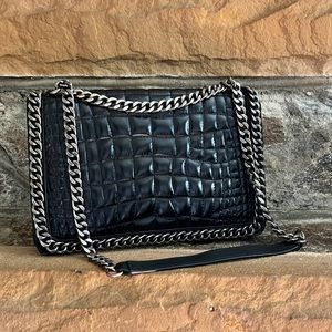 Quilted Leather Chain Shoulder Bag